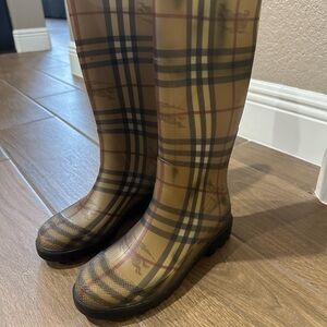 Burberry Black Rain Boots